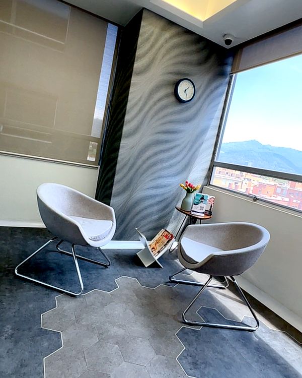 Sala de espera del consultorio